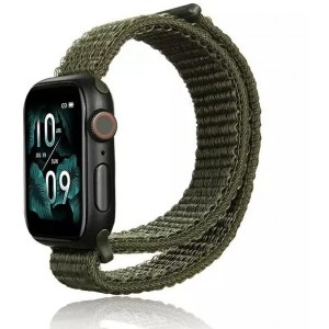 Producenttymczasowy Beline Nylon Smartwatch Strap for Apple Watch 42/45/45/49mm Cargo Khaki