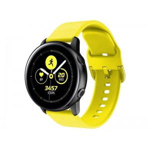 Alogy Rubber Alogy soft band universal sport strap for smartwatch 20mm Yellow