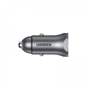 Ugreen CD130 Car Charger, USB-A PD 3.0, USB-C, QC3.0 30W (gray)