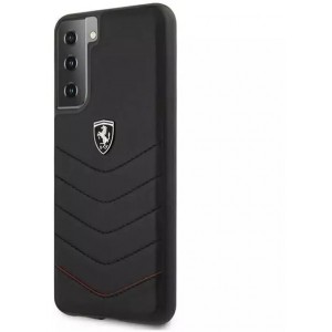 Ferrari Etui na telefon Ferrari Hardcase do Samsung Galaxy S21 czarny/black hardcase Off Track Quilted