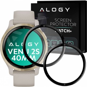 Alogy 2x Alogy 3D Flexible Glass for Garmin Venu 2s 40mm Black