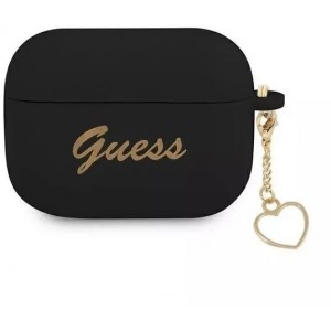 Guess GUAPLSCHSK AirPods Pro cover czarny/black Silicone Charm Collection