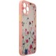 4Kom.pl Design Case case for iPhone 12 Pro cover with flowers pink