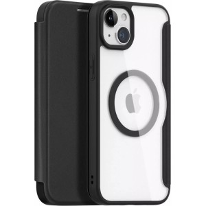 Dux Ducis Skin X Pro Case for Apple iPhone 15 Plus Magnetic MagSafe Flip Cover - Black