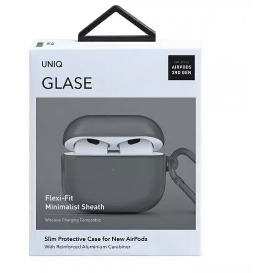 Uniq Protective case for UNIQ earphones case Glase for Apple AirPods 3 smoke/smoke