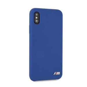 BMW BMHCPPXMSILNA hardcase protective phone case for Apple iPhone X /Xs blue/navy Silicone M Collection