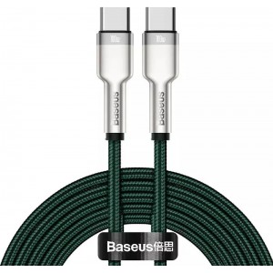 Baseus Cafule Metal Data cable USB Type C - USB Type C 100 W (20 V / 5 A) Power Delivery 2 m green (CATJK-D06) (universal)