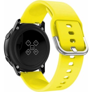 Alogy Rubber Alogy soft band universal sport strap for smartwatch 20mm Yellow