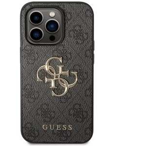 Guess PU Leather 4G Metal Logo Case Защитный Чехол для Apple iPhone 15 Pro Max