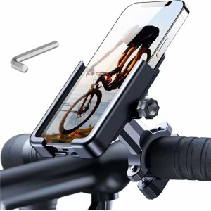 4Kom.pl Wozinsky metal phone holder for bicycle, scooters black (WBHBK3)