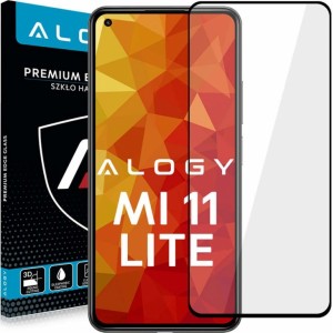 Alogy Glass Full Glue case friendly for Xiaomi Mi 11 Lite Black