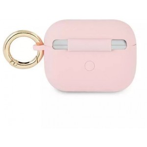Guess GUAPSSSI AirPods Pro cover pink/pink Silicone Vintage Script