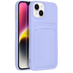 4Kom.pl CARD CASE for IPHONE 14 purple