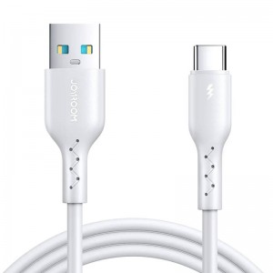 Joyroom Cable Flash Charge USB to USB-C Joyroom SA26-AC3 / 3A / 1m (white)