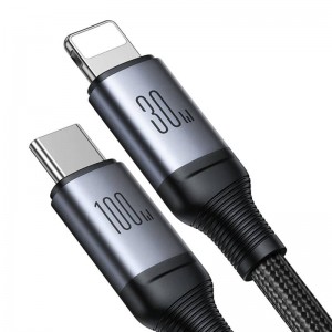 Joyroom Cable Speedy USB-C do USB-C + Lightning Joyroom SA21-1T2/ 100W / 1.5m (black)