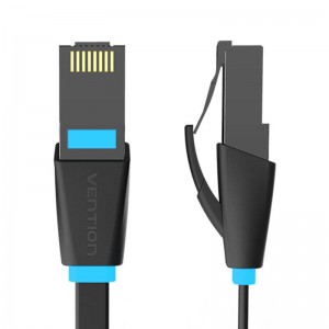 Vention Flat UTP Category 6 Network Cable Vention IBJBF 1m Black