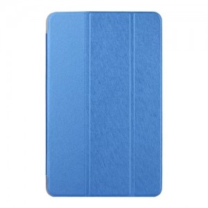 HQ Riff Texture Planšetdatora maks Tri-fold Stand Leather Flip priekš Huawei MediaPad T3 7.0 D.Blue