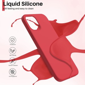 Riff Silicone Liquid 1.5mm aizmugures maks priekš Samsung Galaxy A53 5G A536 Red