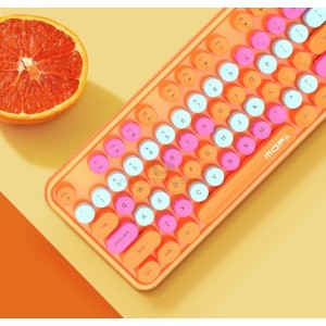 Mofii Sweet Беспроводная Клавиатура и Оптическая Мышь 2,4G USB Оранжевый - Многоцветные Кнопки