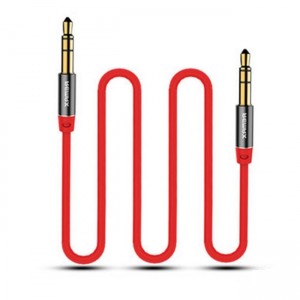 Remax L100 Универсальный AUX Аудио кабель 3.5mm папа на 3.5mm папа 1m Red