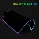 Rasure RS-S Gumijota Auduma Spelu Peles Paliknis USB RGB Krasu LED Apgaismojums (25x35cm) Melns