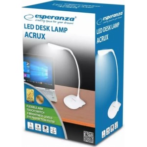 Esperanza ELD103W FLEXIBLE 3W LED STOLA LAMPA 3 LIGHT LEVEL AC USB 5V / 4X AAA BATTERY POWER SUPPLIES