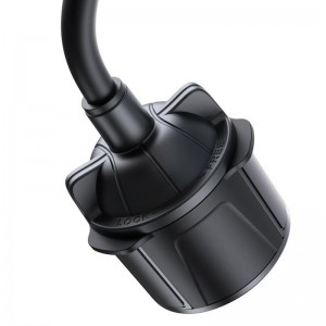 XO C105 Автомобильный держатель для кофейной чашки Универсальное крепление для телефона с вращающимся регулируемым замком Черный