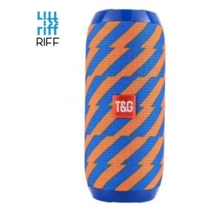 Riff TG117 Универсальная Wireless Bluetooth Колонка AUX / Micro SD / USB Сине-Оранжевая