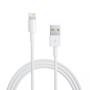 Forever USB Datu un uzlādes Kabelis uz Lightning iPhone 5 5S 6 Balts 1m (MD818 Analogs) (EU Blister)