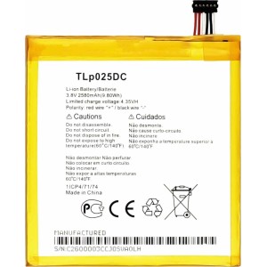 Alcatel Akumulators TLp025DC preks Alcatel Pixi 4 6.0 OT-8050 OT-9001 2580mAh oriģināls