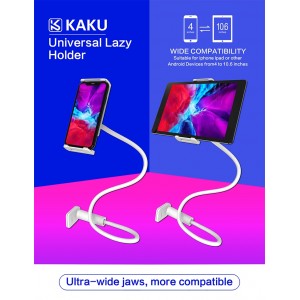 Ikaku KSC-430 Универсальный настольный держатель для мобильных телефонов и планшетов с прищепкой Белый