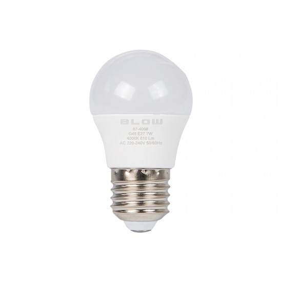 PRL Żarówka LED  E27 G45 ECO 7W b.neutralna