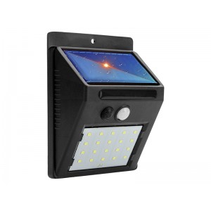 PRL Lampa ścienna solarna LED z czujnikami