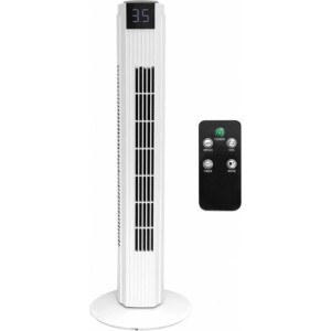 LTC LXWT25 Tower Fan Ventilators LCD + RC / 82 cm / 50W / Balts