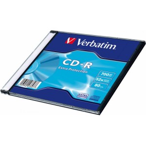 Verbatim Матрицы CD-R 700MB 1x-52x Дополнительная защита / Single Wrap Slim
