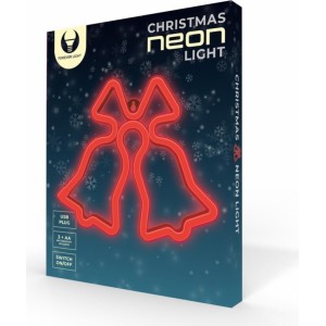 Forever Light FLNE17 CHRISTMAS BELLS Neon LED Dekorācija