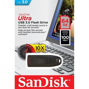 Sandisk Pendrive 64GB USB 3.0 Cruzer Ultra Zibatmiņa