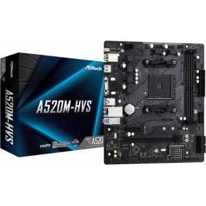 Asrock A520M-HVS Материнская плата mATX / AM4 / AMD