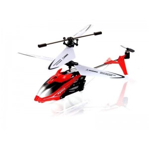 Syma S5 Helikopters ar žiroskopu stabilizatoru / LED / Sarkans