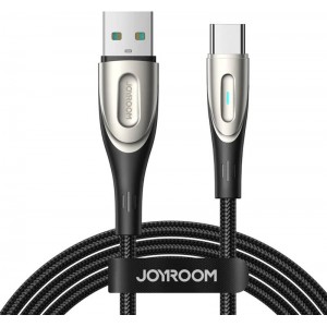Joyroom Fast Charging cable Joyroom USB-A to Type-C Star-Light Series 3A 1.2m (black)