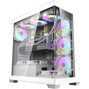 Darkflash Computer case  Darkflash DS900 (white) + 7 ARGB Fans