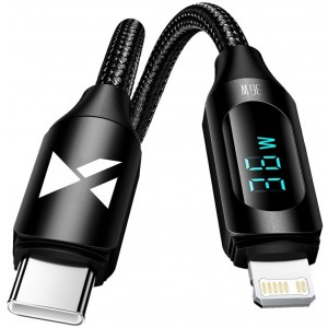 Wozinsky USB-C Cable - Lightning Wozinsky WUCLC2 with LED Display 36W 2m - Black (universal)