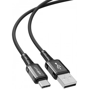 Acefast USB cable - USB Type C 1.2m, 3A black (C1-04 black) (universal)