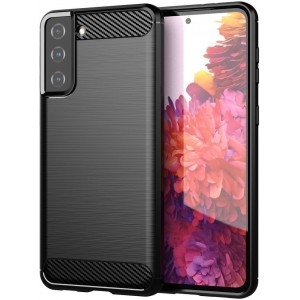 Hurtel Carbon Case Flexible Cover TPU Case for Samsung Galaxy S21+ 5G (S21 Plus 5G) black (universal)