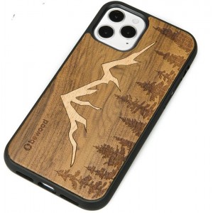 Bewood Wooden case for iPhone 12/12 Pro Bewood Imbuia Mountains (universal)