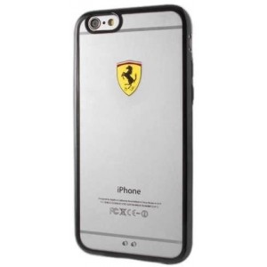 Ferrari Hardcase FEHCP6BK iPhone 6/6S racing shield transparent black (universal)