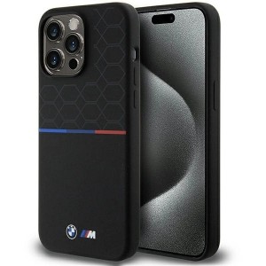 BMW M Silicone Pattern MagSafe case for iPhone 15 Pro Max - black (universal)