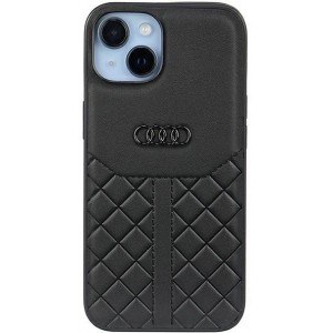 Audi Genuine Leather iPhone 14 6.1" black/black hardcase AU-TPUPPCIP14-Q8/D1-BK (universal)