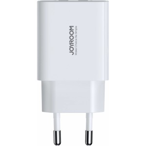 Joyroom JR-TCN04 2xUSB-A 10.5W 2.1A mains charger - white (universal)