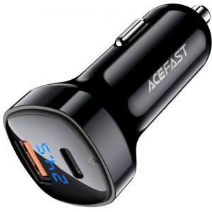Acefast car charger 66W USB Type C / USB, PPS, Power Delivery, Quick Charge 4.0, AFC, FCP black (B4 black) (universal)